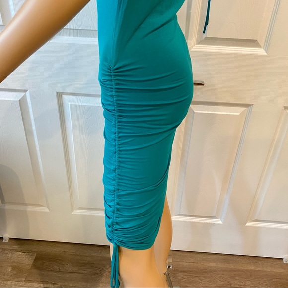 CATHERINE MALANDRINO SZ S ROUCHED SIDE TIE DRESS - Picture 5 of 11